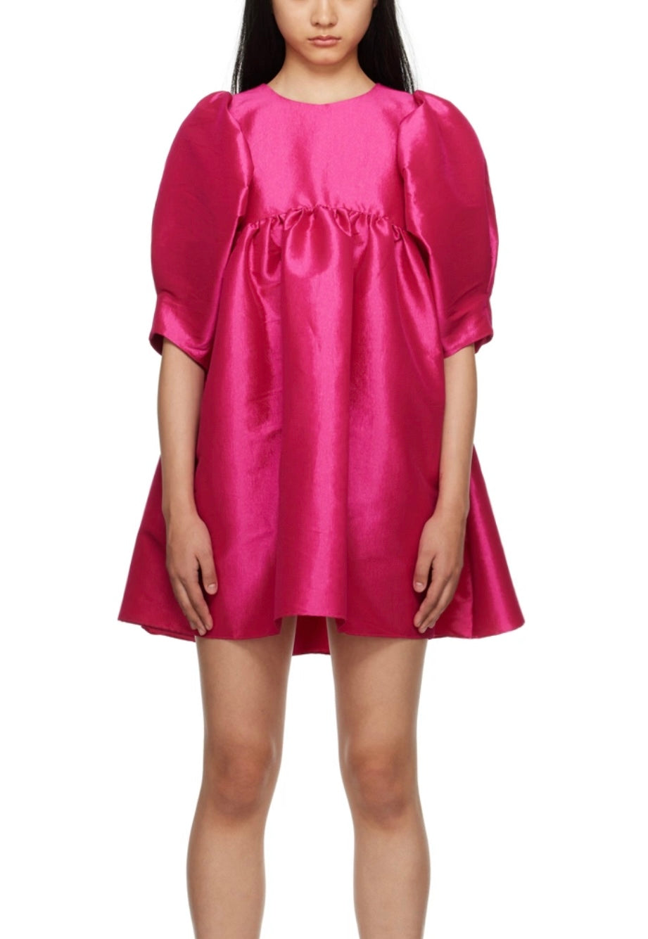KIKA VARGAS Pink Mathilde Minidress In Fuschia