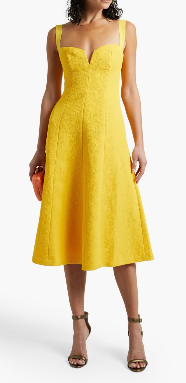 Rebecca Vallance Calla Midi - Yellow