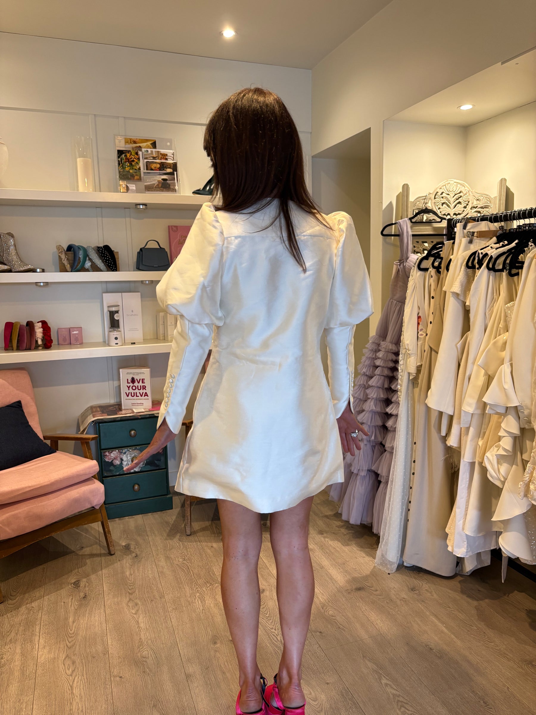The Aurora Cream Long Sleeve MIni