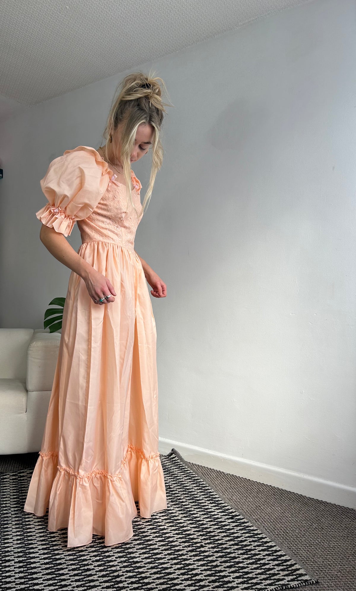 Spice Vintage Peach Maxi Dress