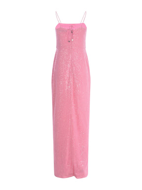 ROTATE Pink Sequin Strap Maxi