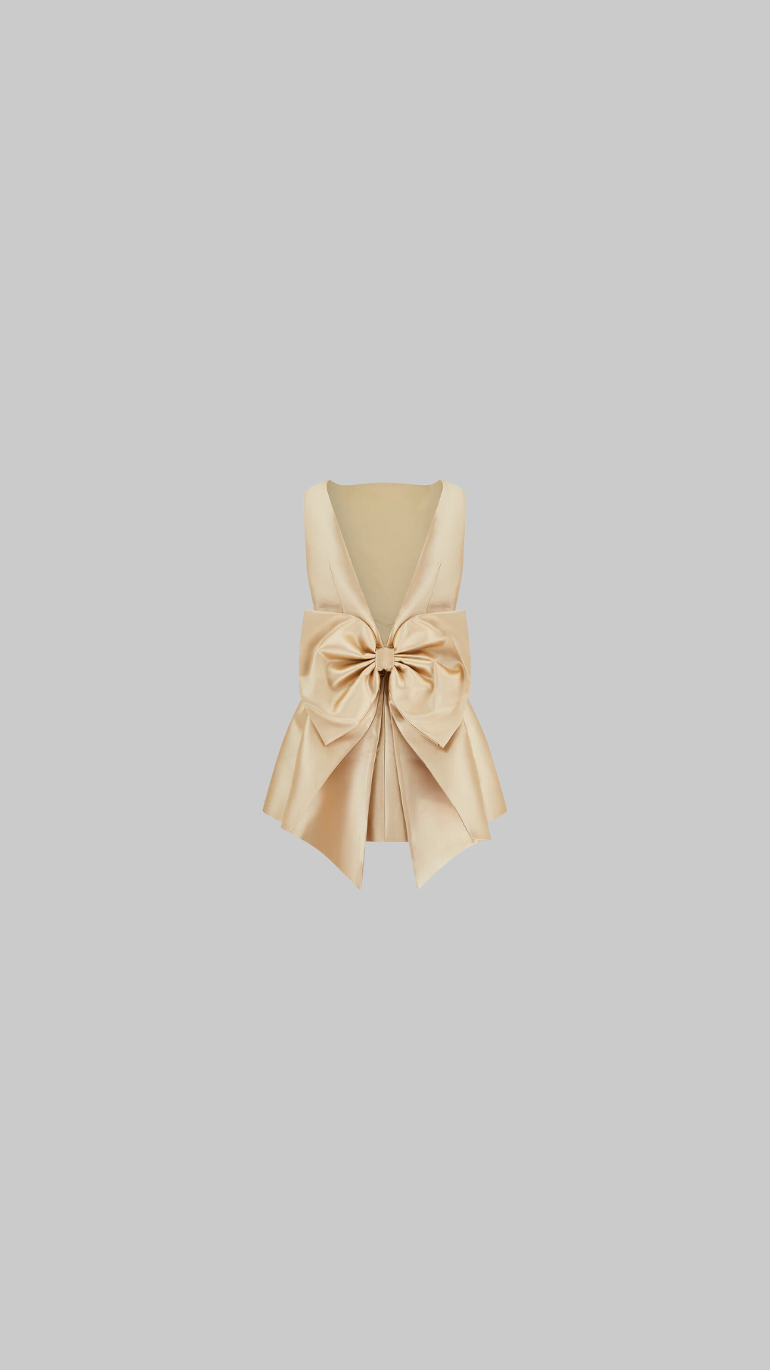 Odd Muse The Ultimate Muse Bow Detail Mini Dress - Gold