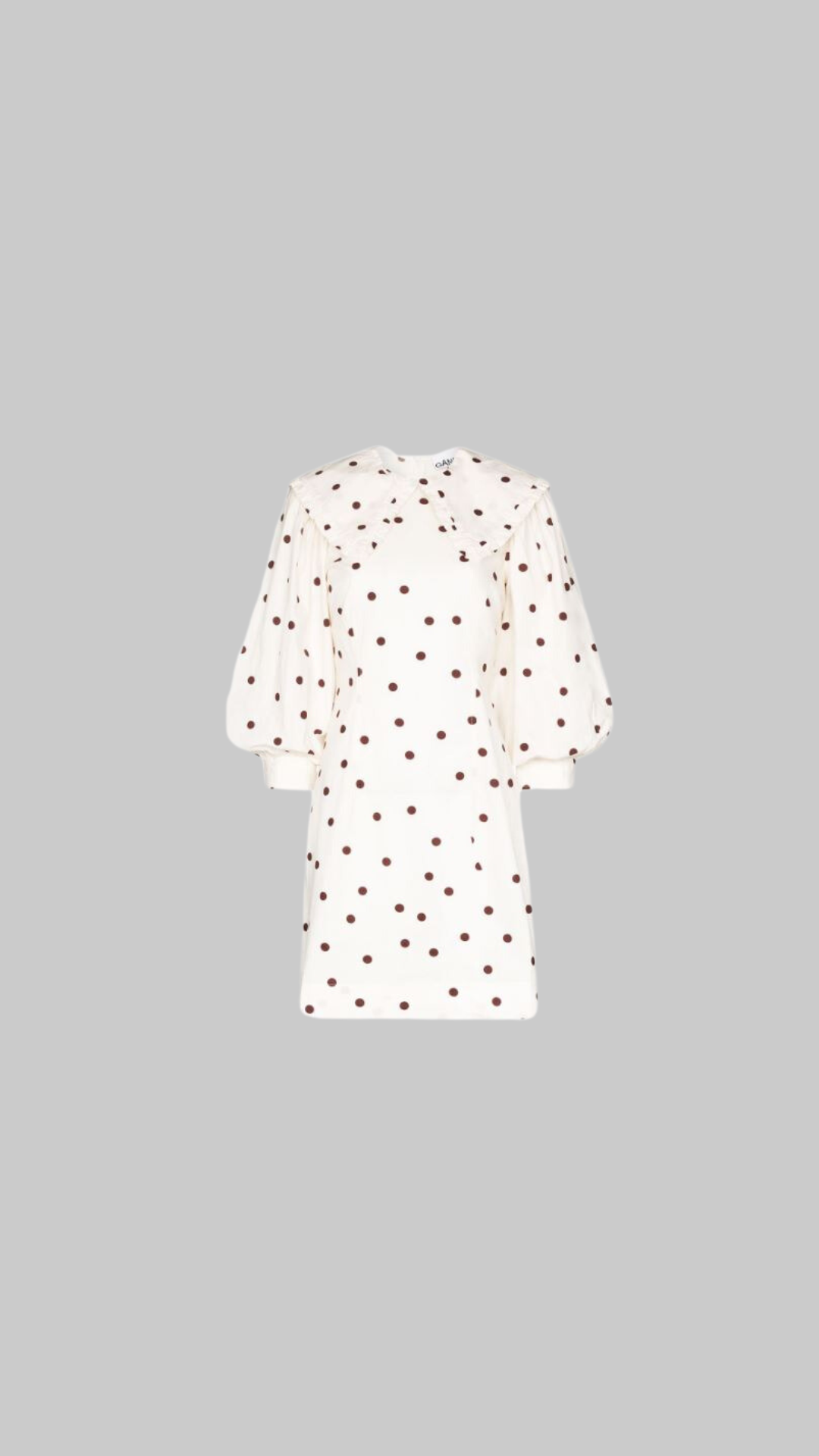 Polka Dot Cotton Mini Dress