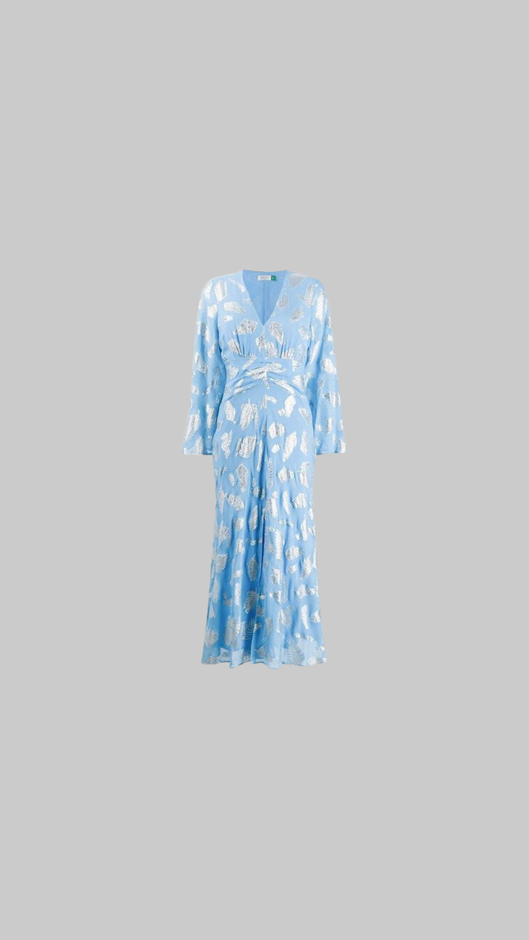 Rixo Indra Leaf Print Dress