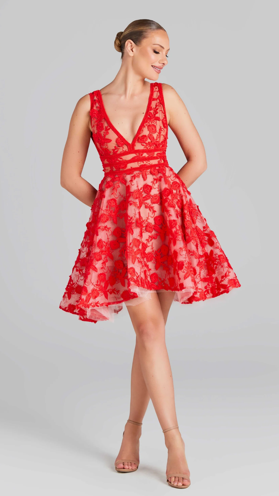 Nadine Merabi Lola Red Dress