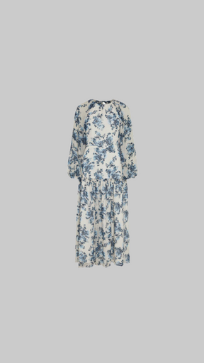 Oasis - Soft Floral Tiered Hem Midi Dress