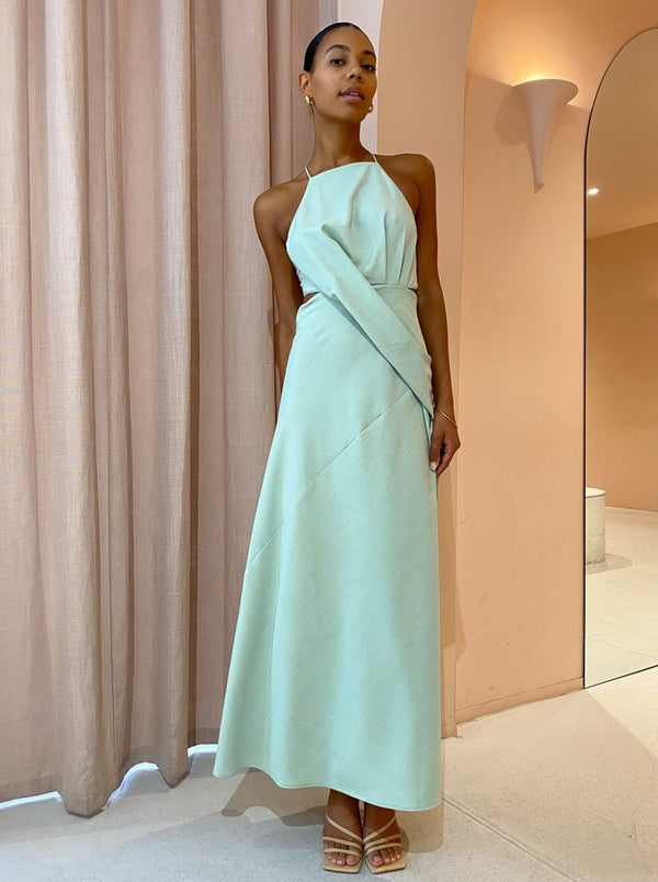 One Fell Swoop - Solange Maxi Dress in Mint Pastel