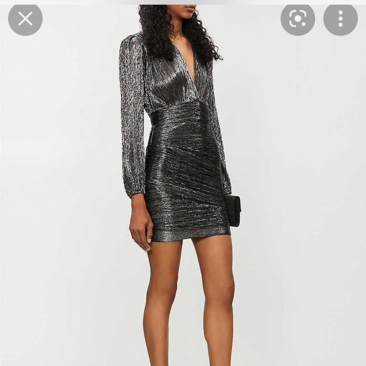 Metallic Black and Silver Mini