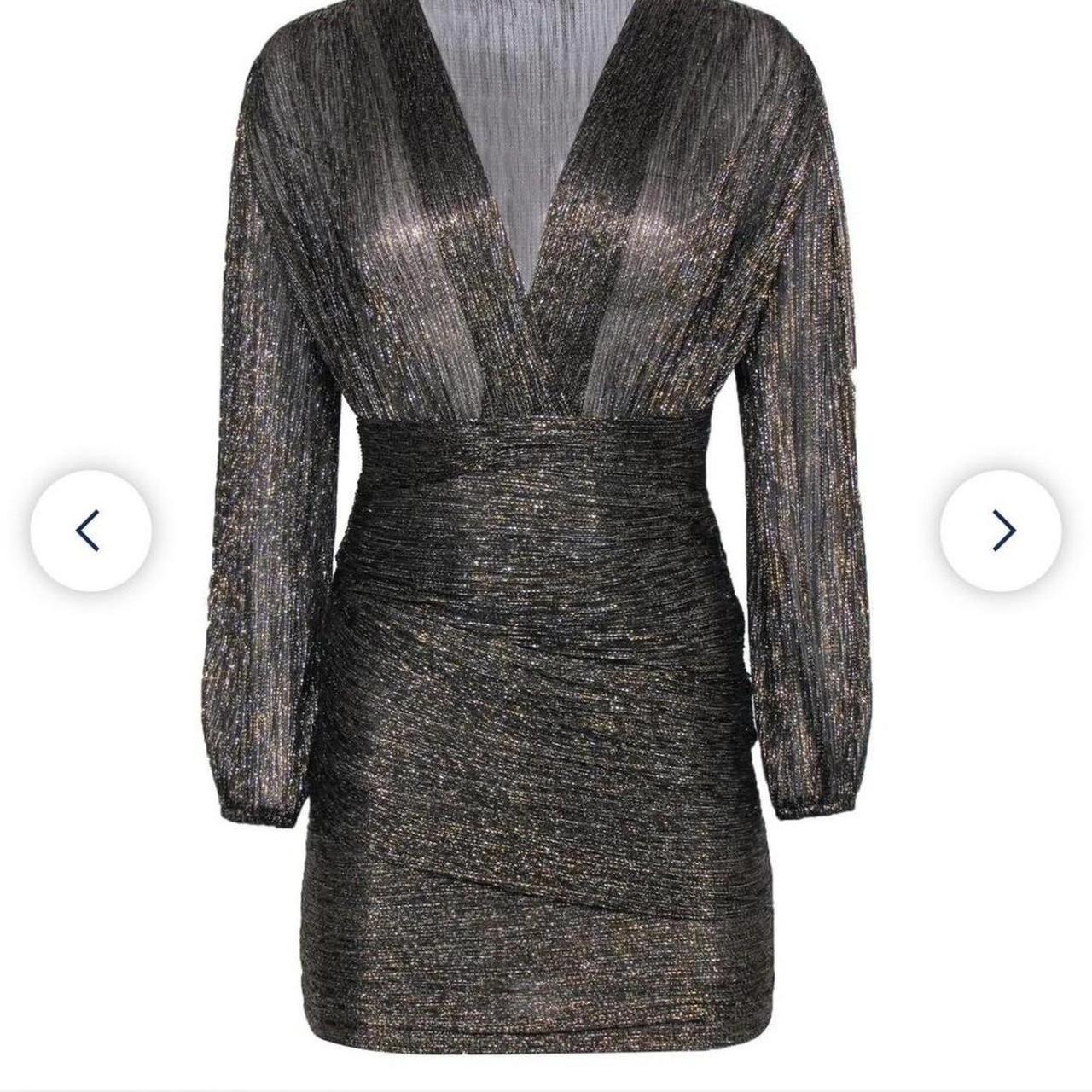 Metallic Black and Silver Mini