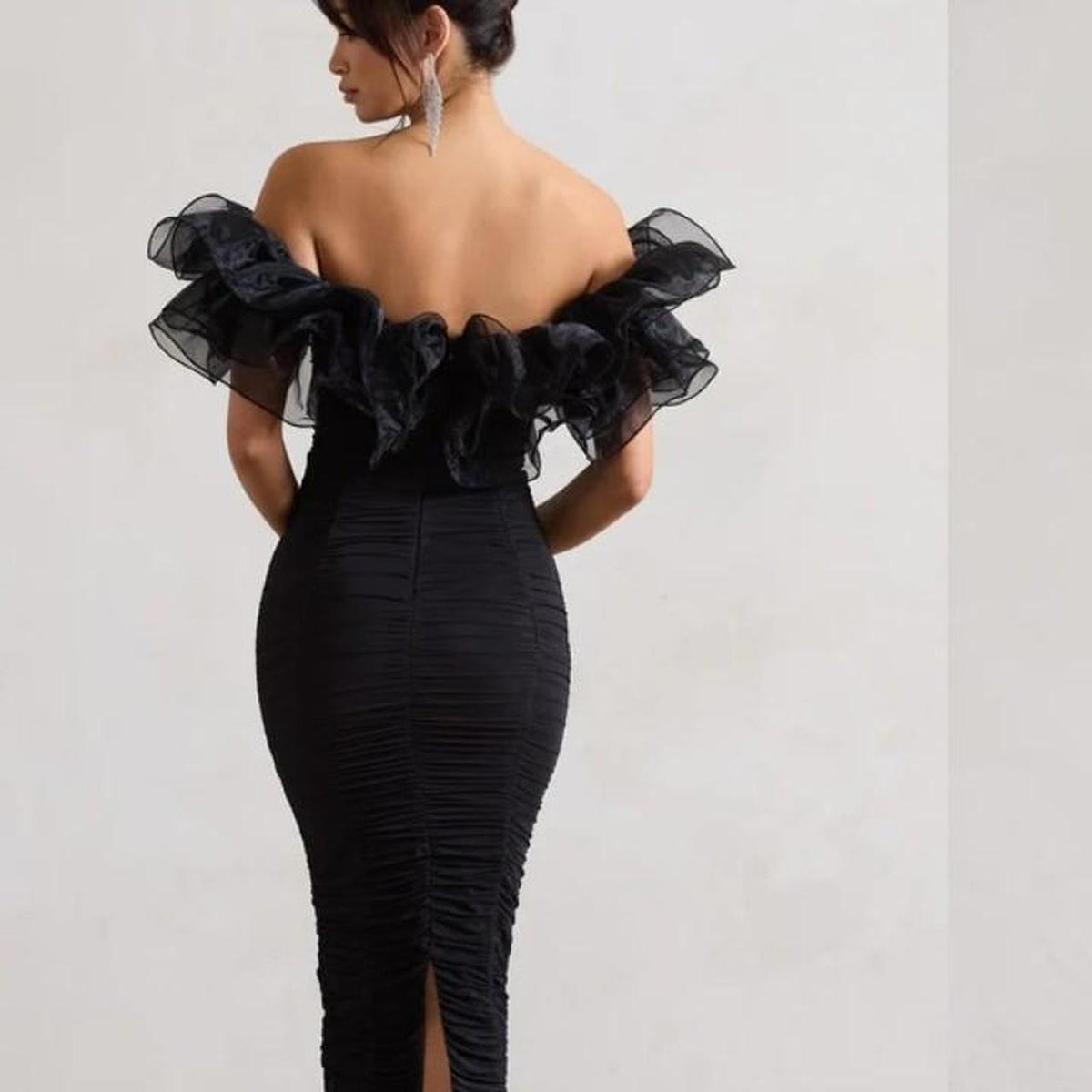 Club L London Dress Black midi