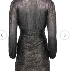 Metallic Black and Silver Mini