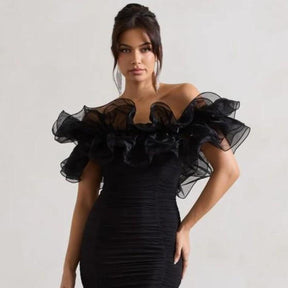 Club L London Dress Black midi