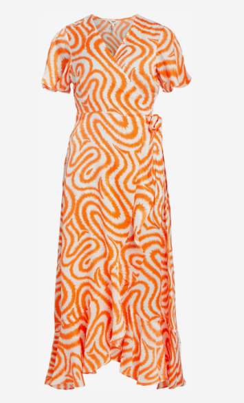 Object Papaya Wrap Dress