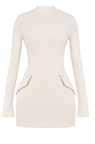 House of CB Mahalia Vintage Cream Mini Dress