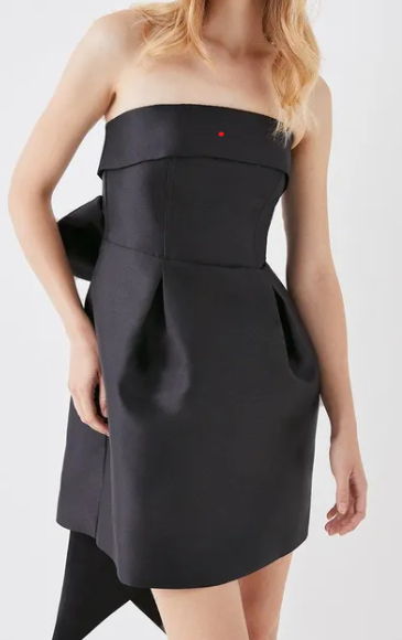 Coast Statement Bow Twill Mini Dress