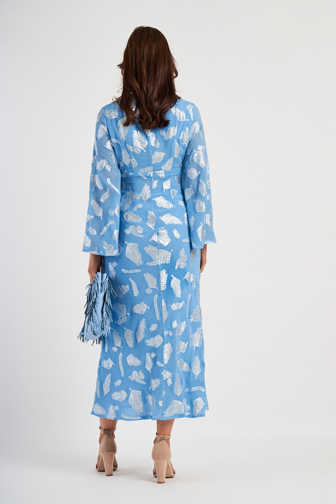 Rixo Indra Leaf Print Dress