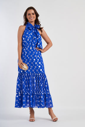RIXO Eleanor Blue Dress