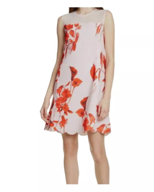 Ted Baker Jazmine Fantasia Scallop Mini Dress