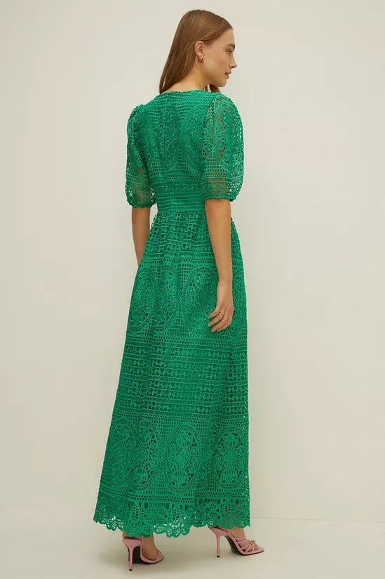 Oasis Green Lace Maxi