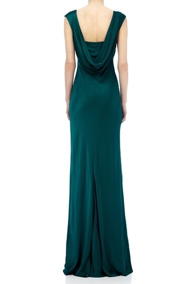 Ghost Salma Cowl Back Satin Maxi Dress