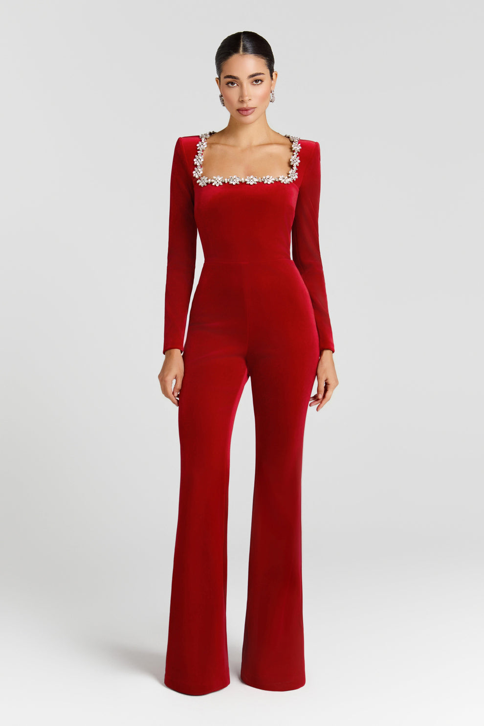 Nadine Merabi Kimberly Red Jumpsuit