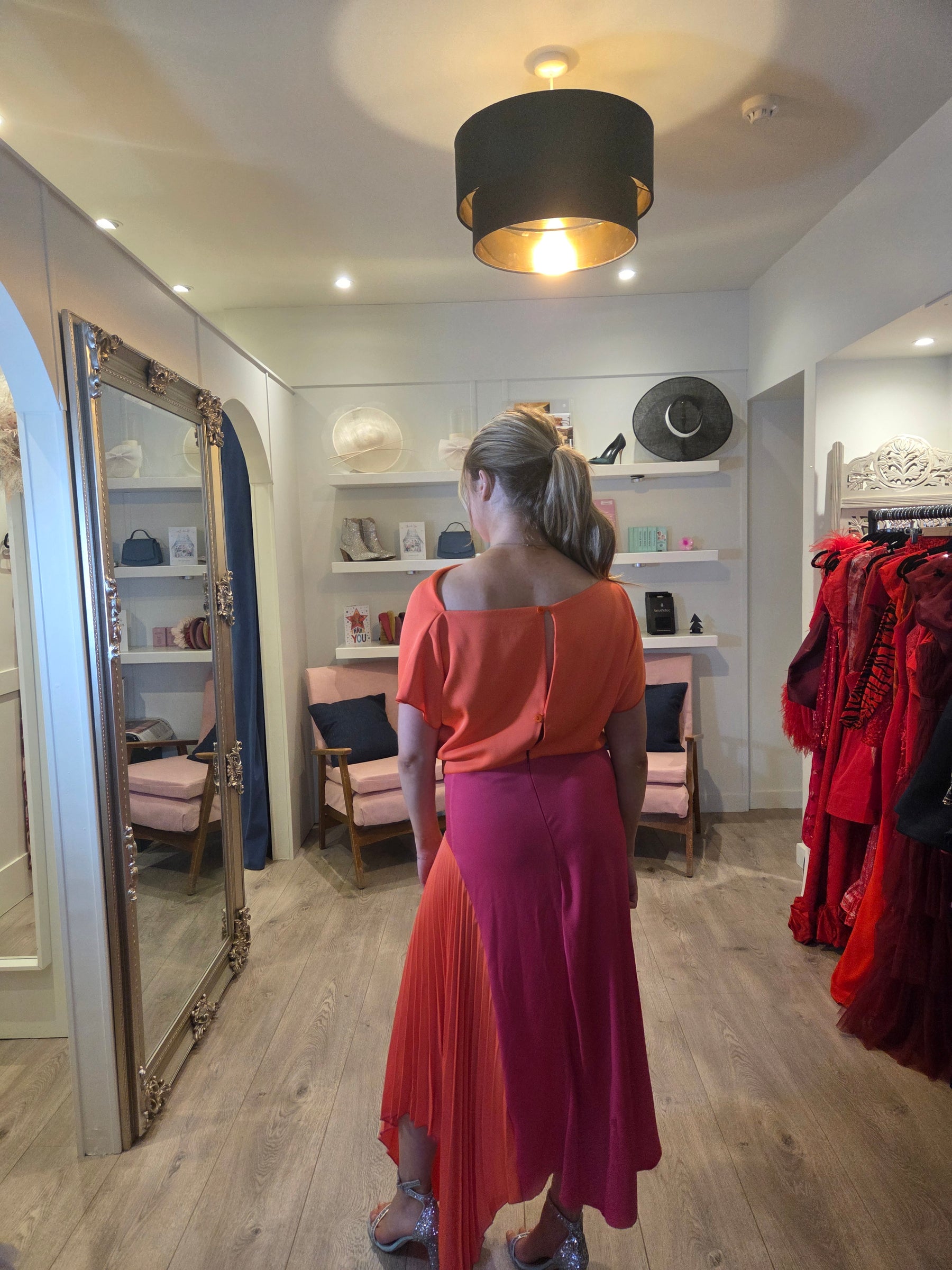 Kevan Jon Mila Pleat Dress