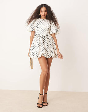 Sister Jane Polkadot Puff Dress