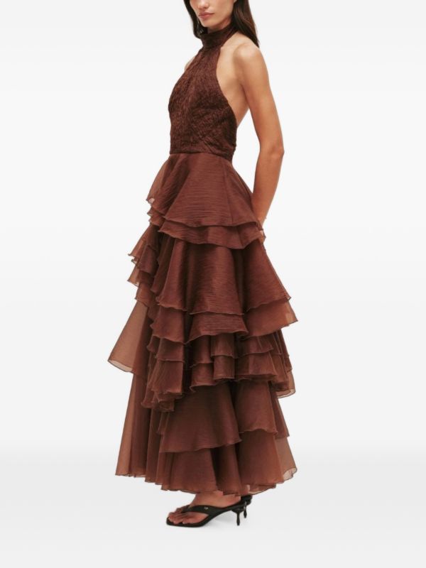 Fayette gown DARK CHOCOLATE