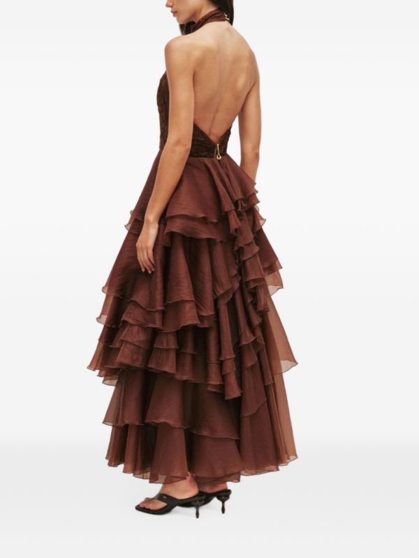 Fayette gown DARK CHOCOLATE