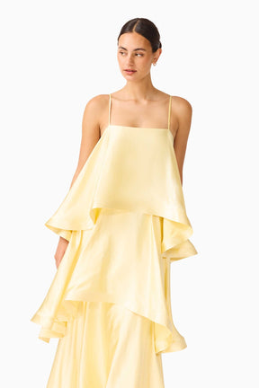 Tilly Tiered Maxi Dress Yellow