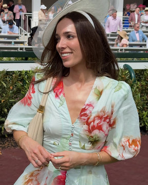 Button down, floral Hariette