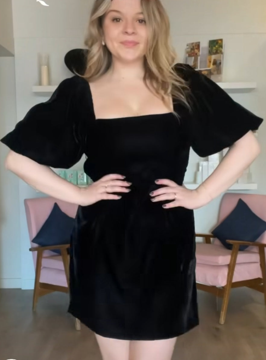 QOA Black Mini Dress