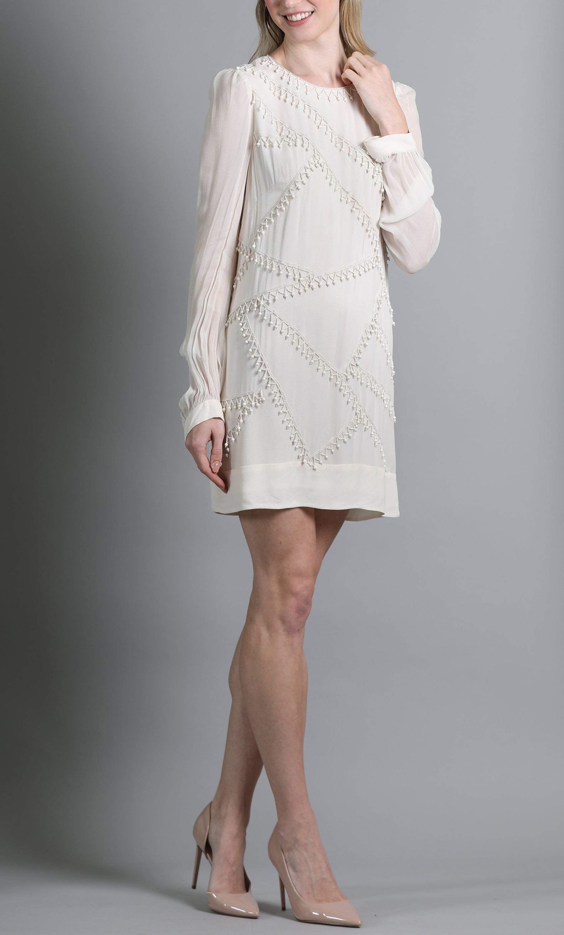 French Connection Cream Dress