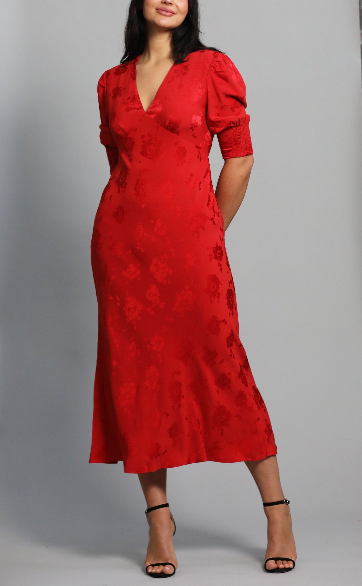 Rixo Zadie Dress  - Red Poppy