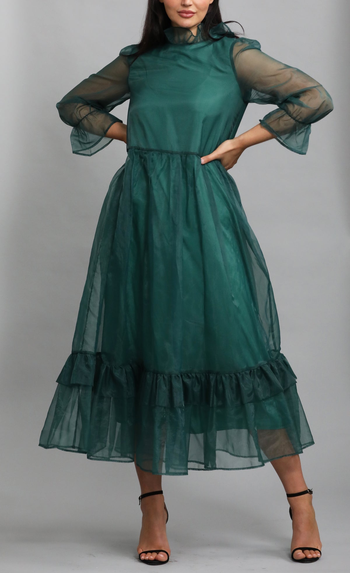 Sister Jane Organza Maxi Smock Dress