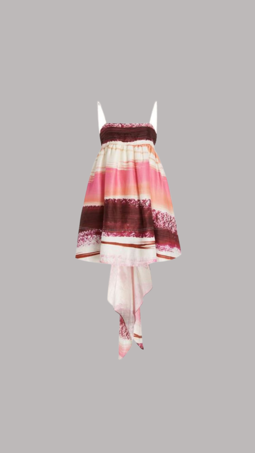 Kasbah Striped Linen-Blend Mini Dress