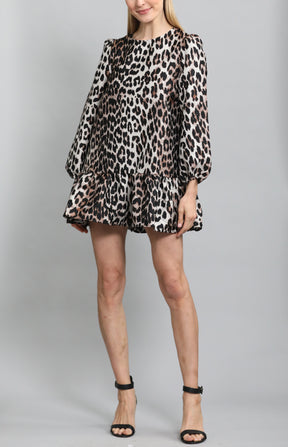 Genesis Jacquard Leopard Dress