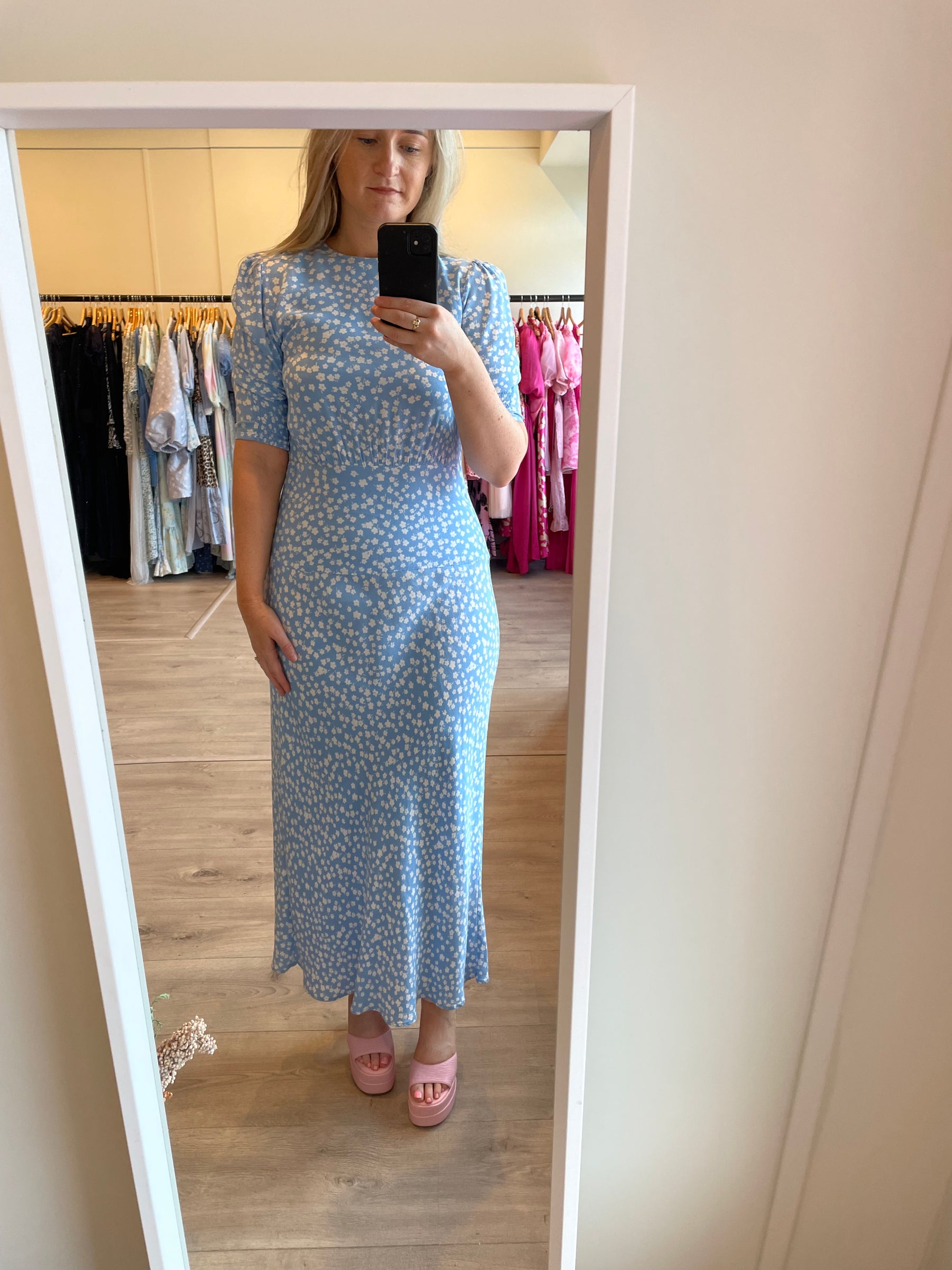 Lucile Blue Tea Dress