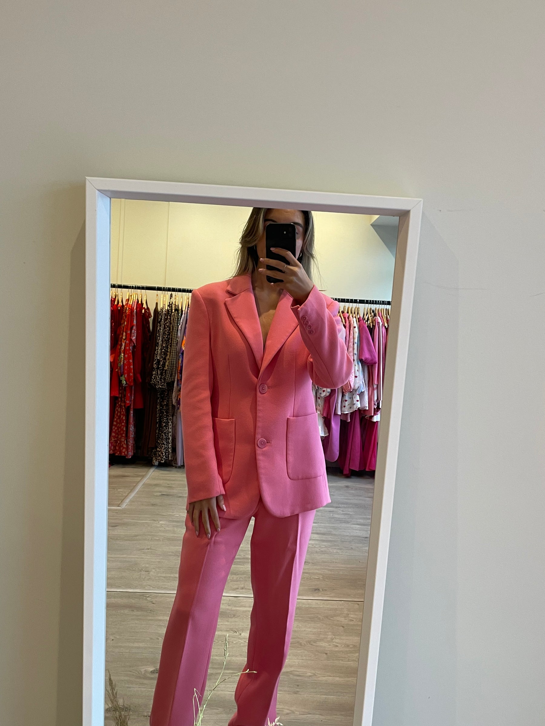 Pink suit